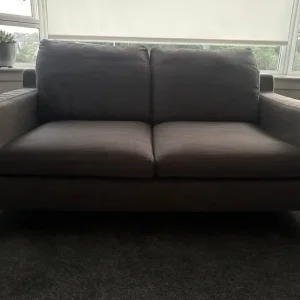 Grey 2 seater sofa - Image 2