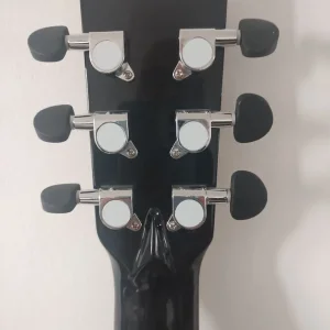 Parlour guitar with case and extras - Image 6
