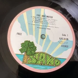 Fire and Water LP record - Image 6