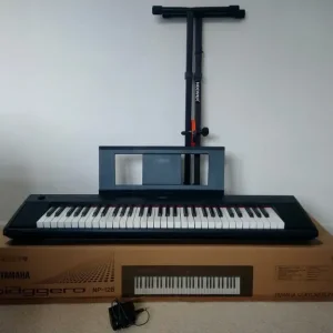Yamaha Piaggero NP-12 keyboard with stand and box