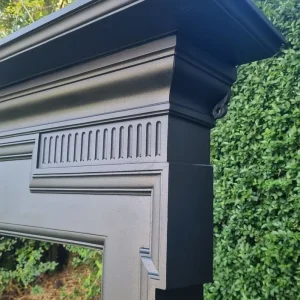 Original Victorian cast iron fireplace surround circa 1890s - Image 4