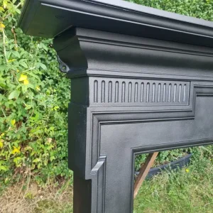 Original Victorian cast iron fireplace surround circa 1890s - Image 6
