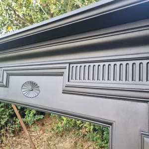 Original Victorian cast iron fireplace surround circa 1890s - Image 7