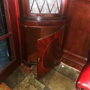 Sturdy Dark Wooden Display Cabinet - Image 3
