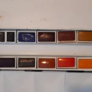 Windsor and Newton Vintage Metal Art Box Water Colours - Image 3