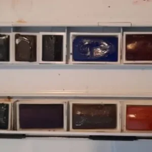 Windsor and Newton Vintage Metal Art Box Water Colours - Image 4