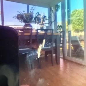 LG OLED65C9PLA TV with screen crack and all parts - Image 2