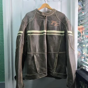 JTS TT Genuine Leather Jacket with Padding