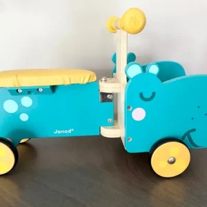 Janod Hippopotamus Wooden Ride-On for Kids - Image 5
