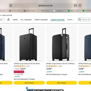 Large blue Level 8 suitcase - Image 4