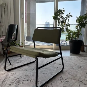 Olive green IKEA sofa chair