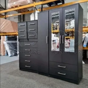 Brand new wardrobes in black, grey, white, oak, walnut, blue, pink - Image 5