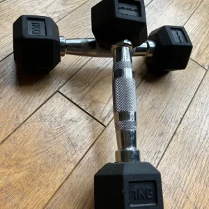 1kg Hex Weight Dumbbells - Image 4