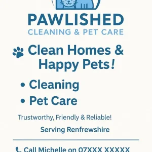 Pawlished cleaning and pet care services