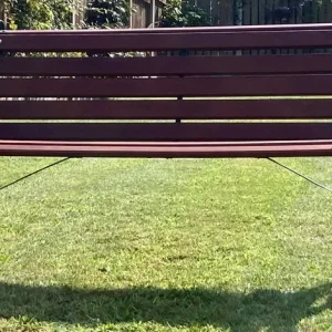 4ft Garden Bench with Reclaimed Mahogany Slats