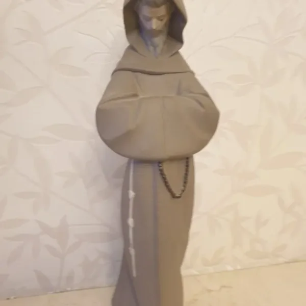 Lladro Praying Monk Figurine