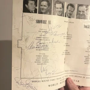 Sean Connery Signed Showbiz Yorkshire Charity Football Programme 1960 - Image 3