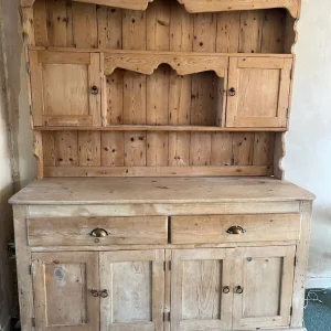 Antique stripped pine Welsh dresser
