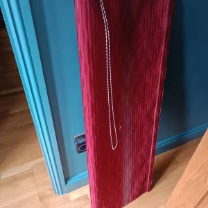 Rust red roller blind
