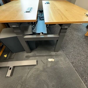 2-person ergonomic electric height adjustable sit-stand desk - Image 3
