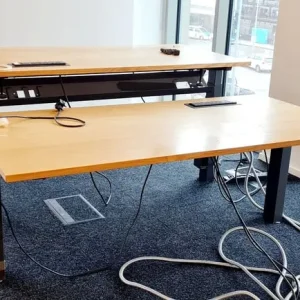 2-person ergonomic electric height adjustable sit-stand desk - Image 7