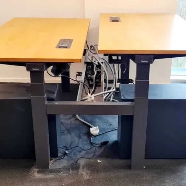 2-person ergonomic electric height adjustable sit-stand desk