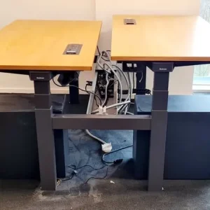 2-person ergonomic electric height adjustable sit-stand desk