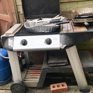 Giant Barbecue with gas bottle and wheels