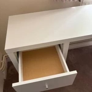White Ikea Kallax Desk (with drawers) - Image 3