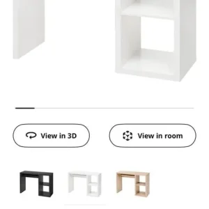 White Ikea Kallax Desk (with drawers) - Image 7