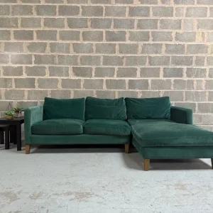 Izzy Chaise Sofa – Jade Smart Cotton - Image 2
