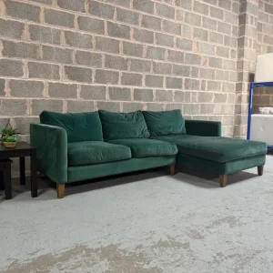 Izzy Chaise Sofa – Jade Smart Cotton - Image 4