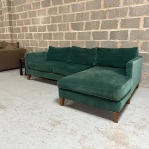 Izzy Chaise Sofa – Jade Smart Cotton - Image 6