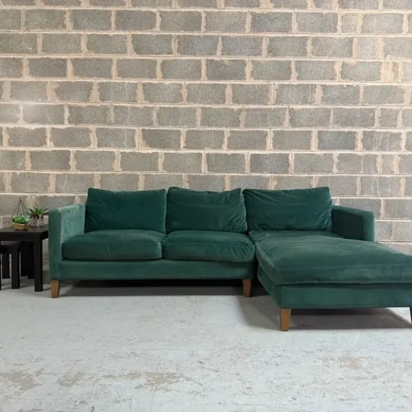 Izzy Chaise Sofa – Jade Smart Cotton