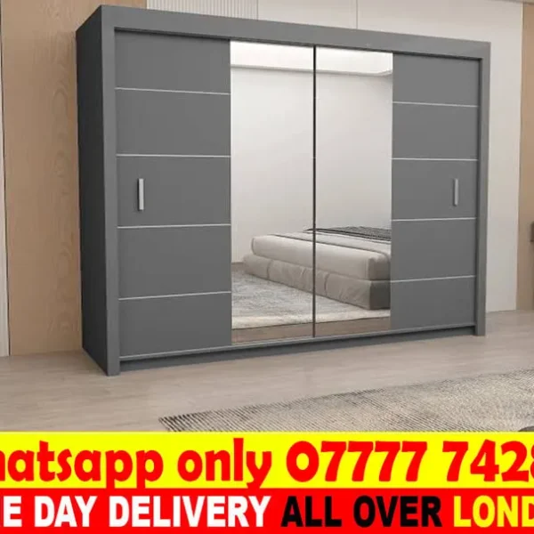 Bedroom Mirror Set with Full-Size Glass