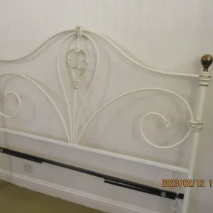 HEADBOARD, KING SIZE, CAST IRON