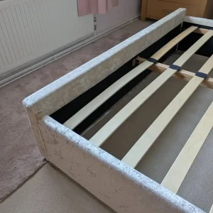 King-size Velour Effect Bed Frame - Image 5