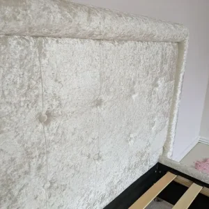 King-size Velour Effect Bed Frame - Image 6