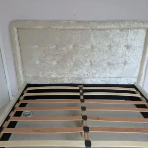 King-size Velour Effect Bed Frame