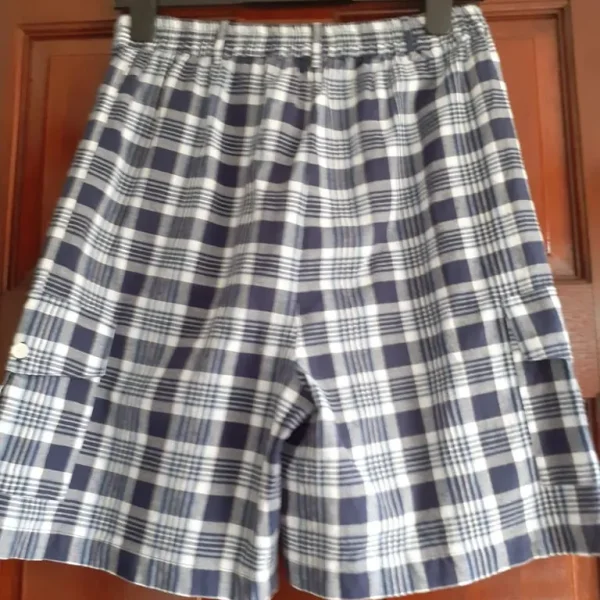 Size 12 blue check shorts