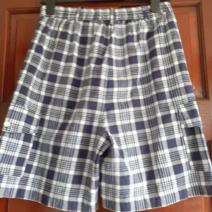 Size 12 blue check shorts