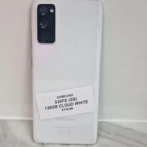 SAMSUNG S20FE WHITE 128GB UNLOCKED