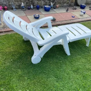 Sun lounger, white - Image 2