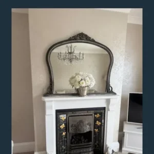 50-inch over-mantle mirror
