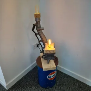 Handmade Upcycled Mercedes Turbo Manifold Lamp - Image 3