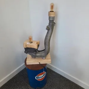 Handmade Upcycled Mercedes Turbo Manifold Lamp - Image 4