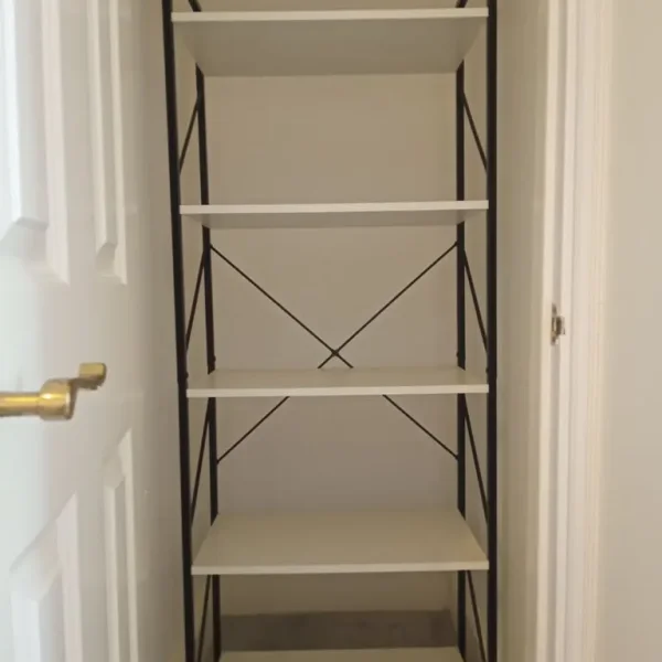 Sturdy shelving unit, as new condition
