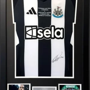 Signed Alexander Isak Newcastle shirt with COA