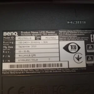 BENQ PD2700U 27inch IPS 4K MONITOR - Image 5
