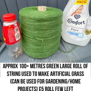 100+ metres green string for making artificial grass